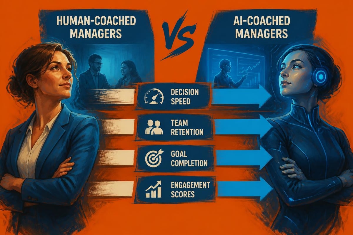 Human versus AI coaching outcomes