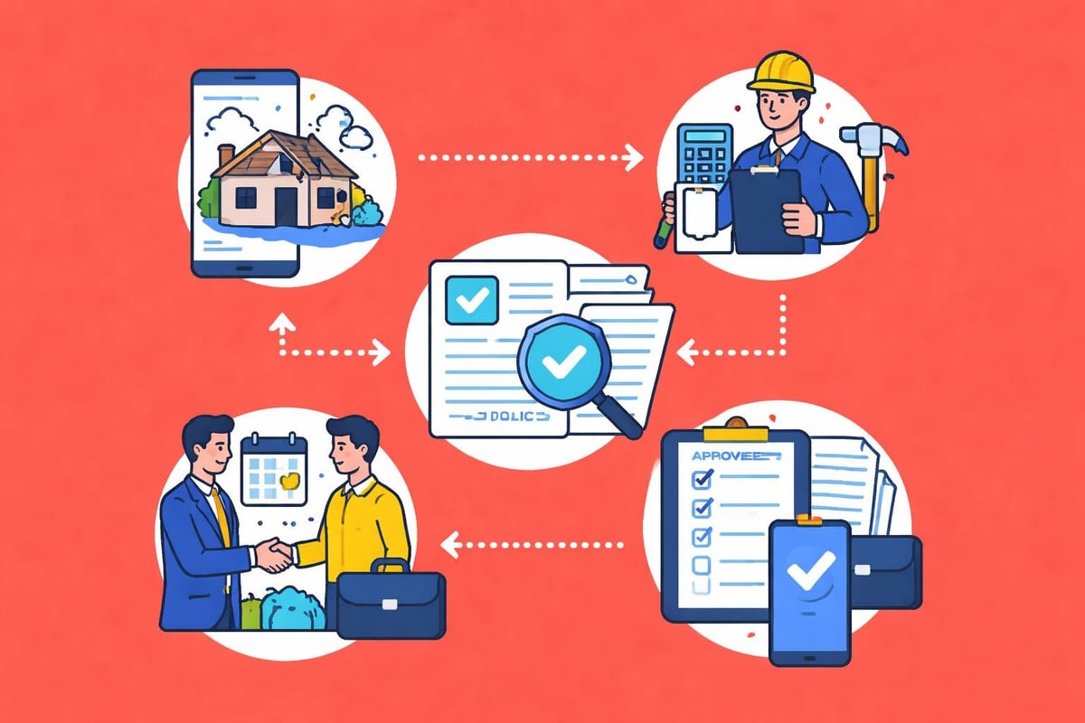 Insurance claim documentation process