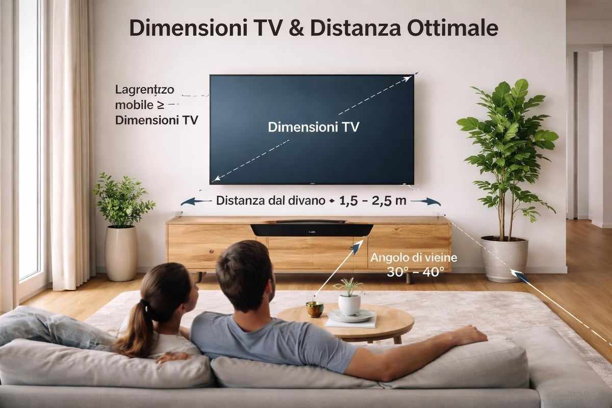 Calcolo proporzioni mobili porta TV
