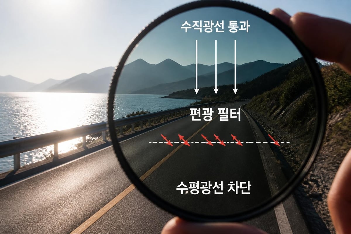 편광 렌즈 빛 차단 원리