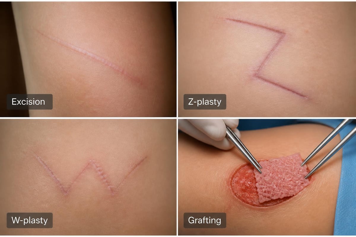 Comparison of scar revision techniques