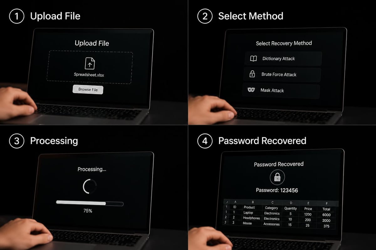 Password recovery workflow