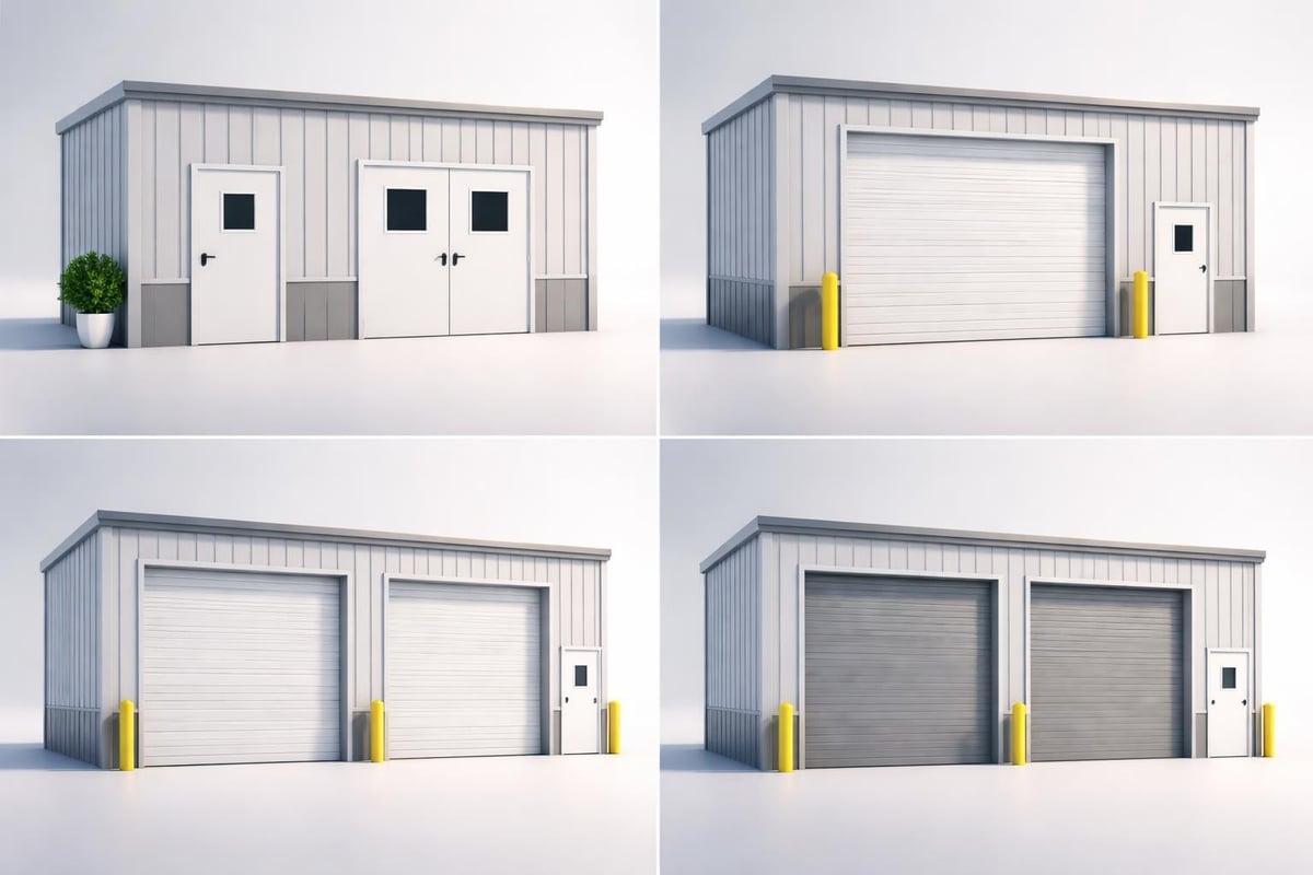 Metal building access configurations