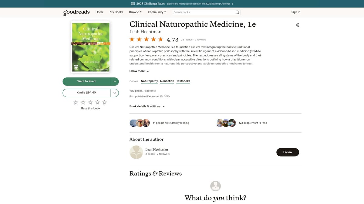 7 Must-Read Naturopath Book Picks for 2026 - Clinical Naturopathic Medicine, 1e by Leah Hechtman