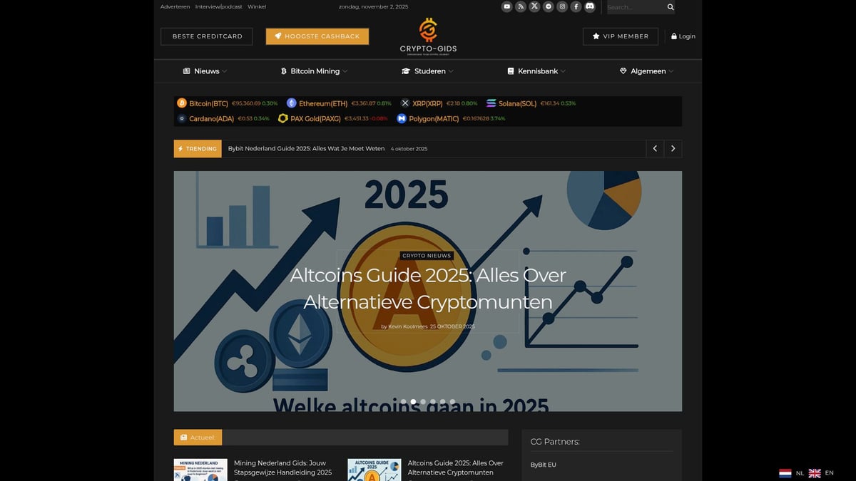 7x Beste Crypto Platform 2025: Vind Jouw Ideale Exchange - Crypto-Gids.nl
