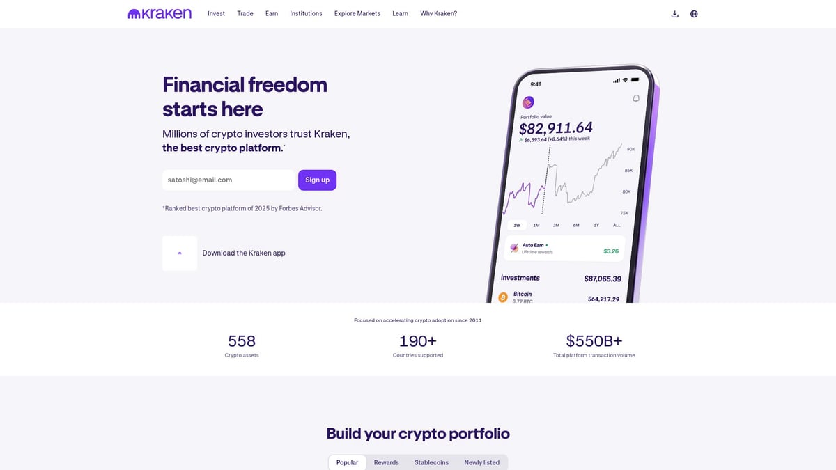 7x Beste Crypto Platform 2025: Vind Jouw Ideale Exchange - Kraken