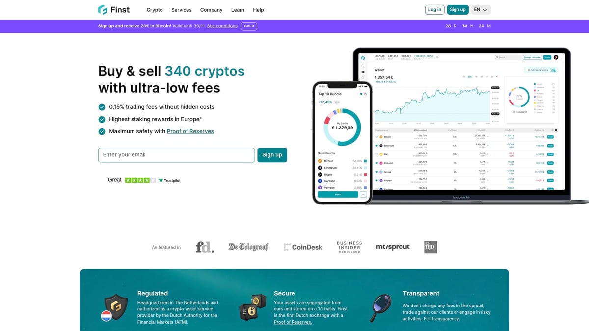 7x Beste Crypto Platform 2025: Vind Jouw Ideale Exchange - Finst