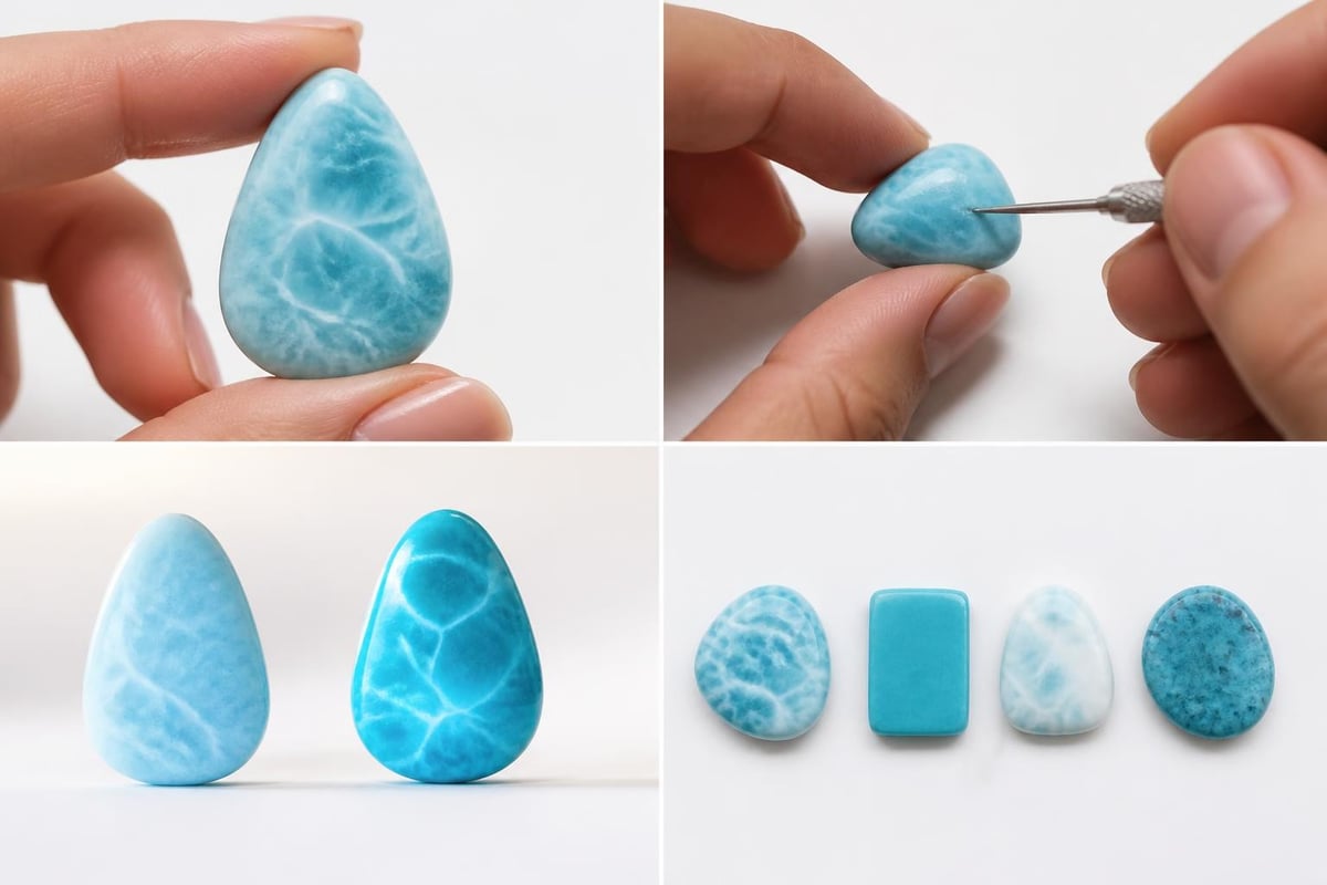 Authenticating larimar jewelry