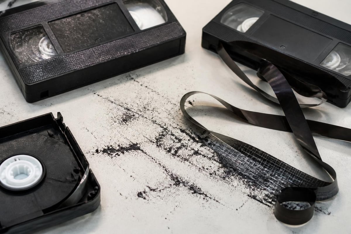 VHS tape degradation types