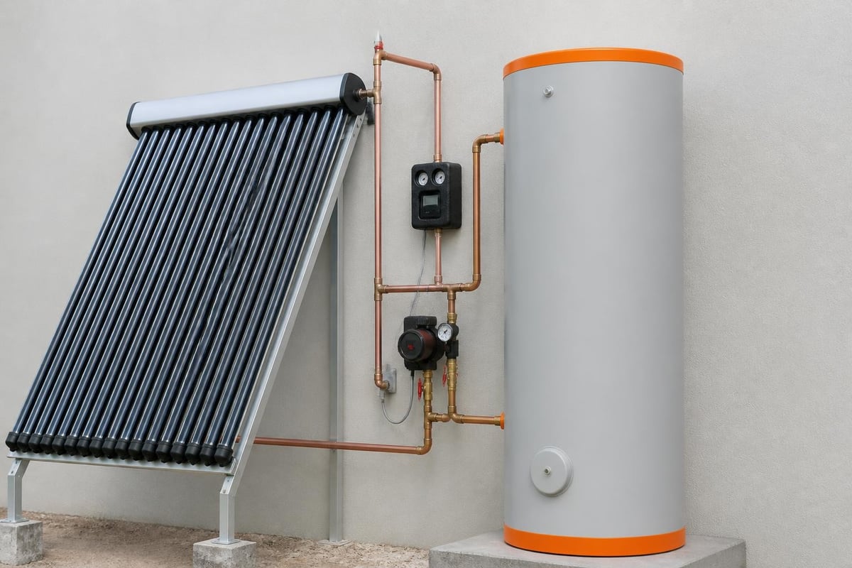 Solar thermal circulation process