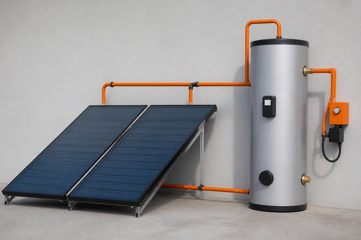 Solar water heating integration