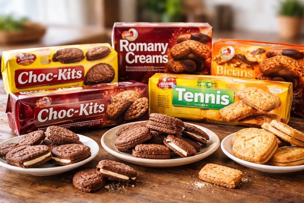 Chocolate biscuit varieties