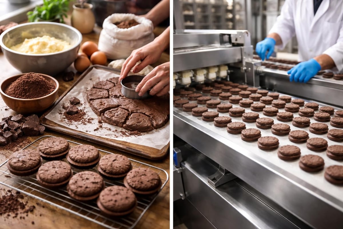 Biscuit baking process