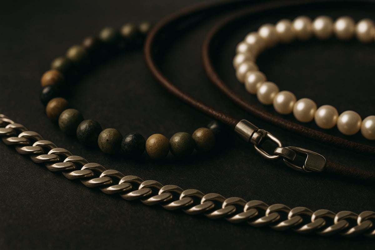 Materials and Types of Men's Necklaces