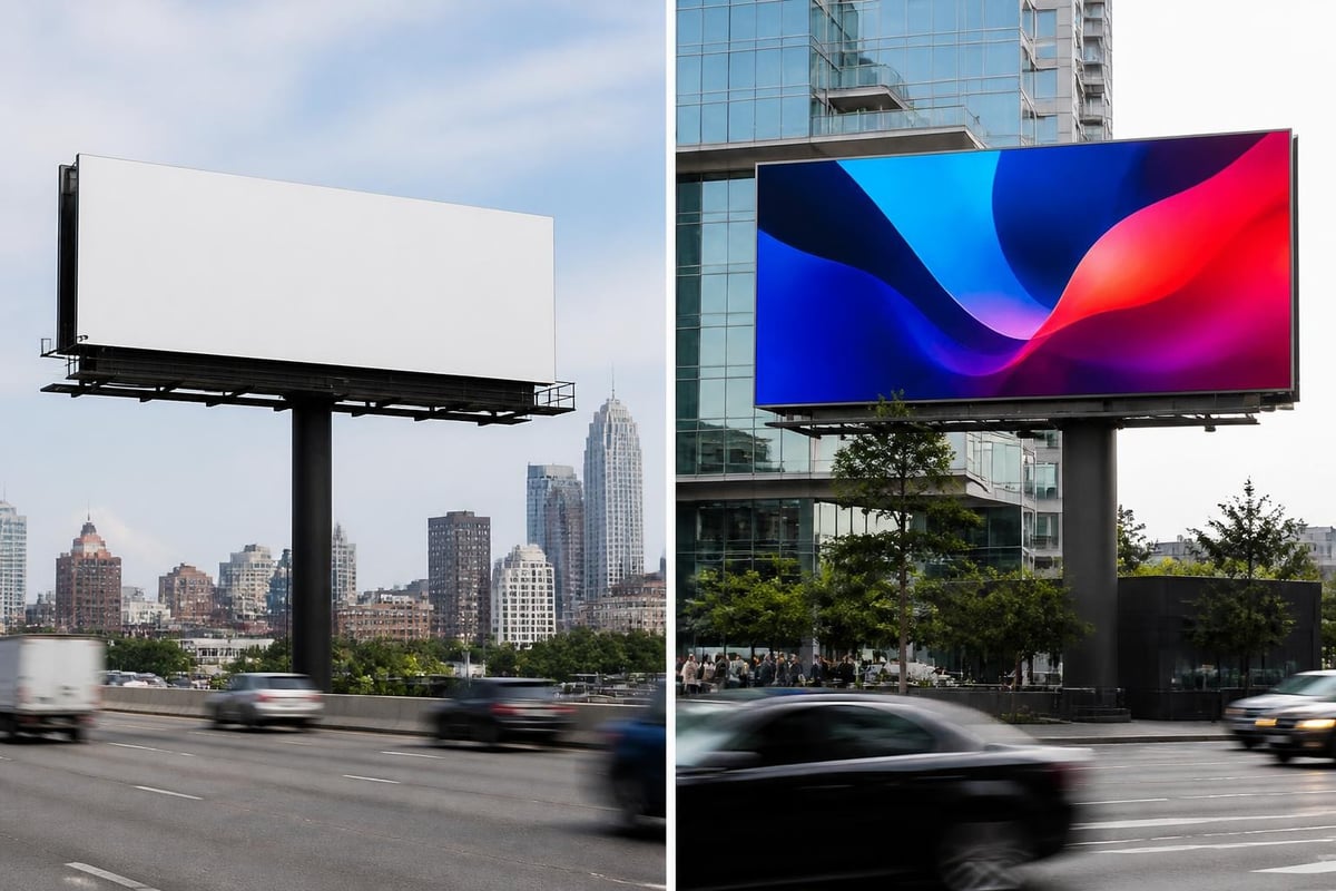 Billboard advertising formats comparison