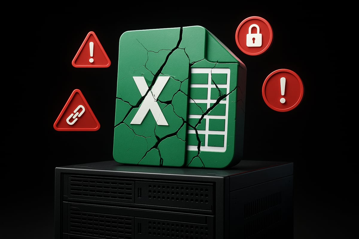 The Risks and Pitfalls of Using Excel as a Database in 2026