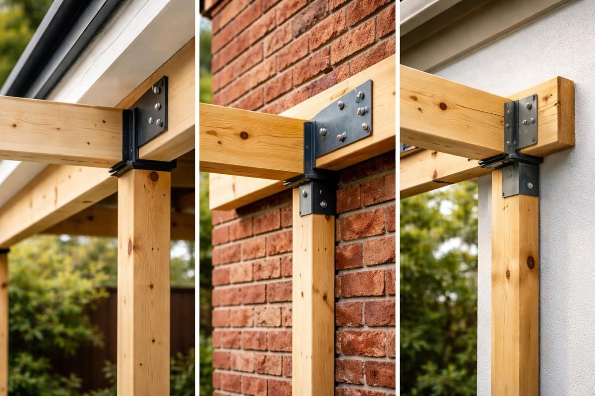Pergola attachment methods