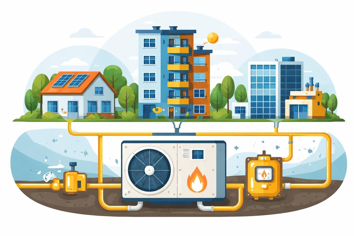 Einsatzgebiete Gas-Wärmepumpen – Bestandsgebäude und Gewerbe