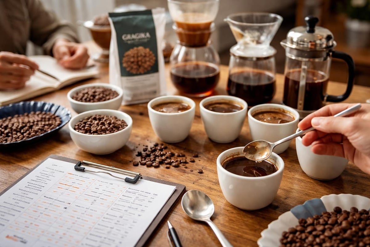 Specialty coffee quality evaluation process