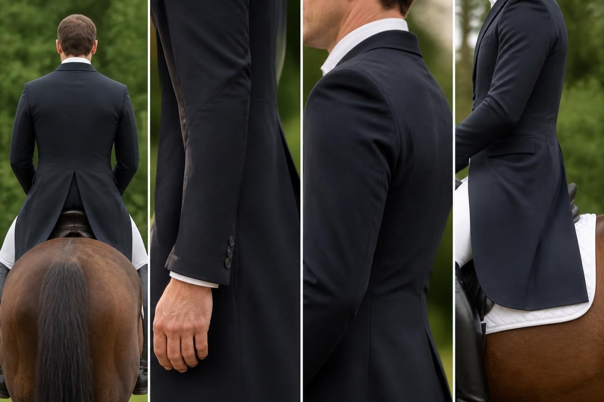 Riding coat construction features