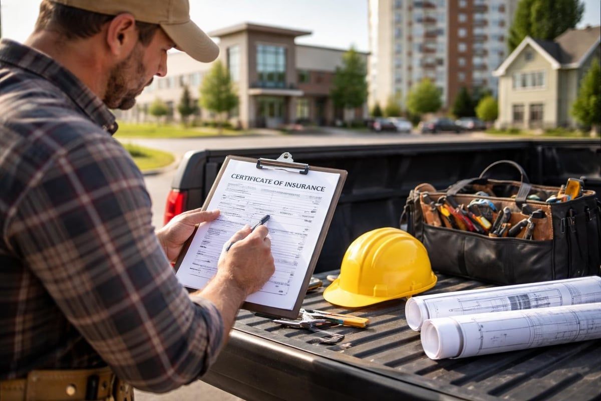 Certificate of insurance requirements