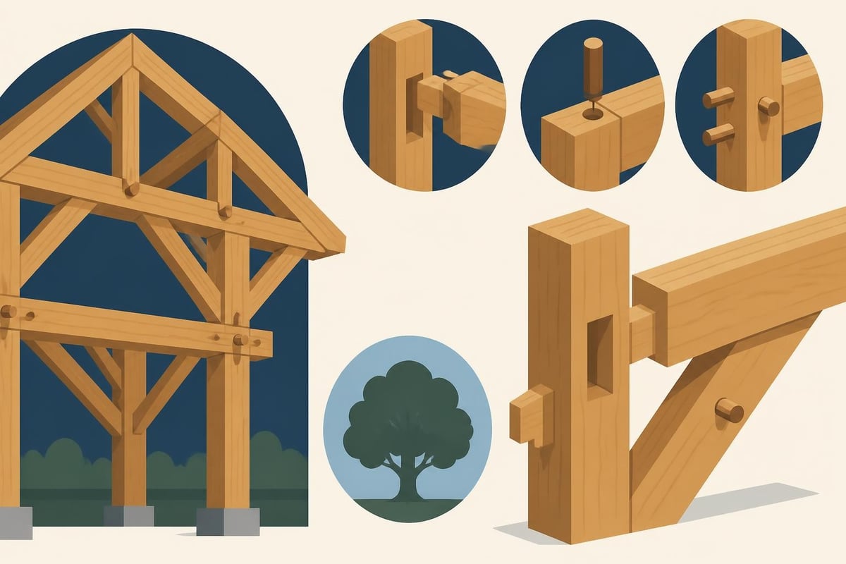 Traditional joinery methods in oak framing