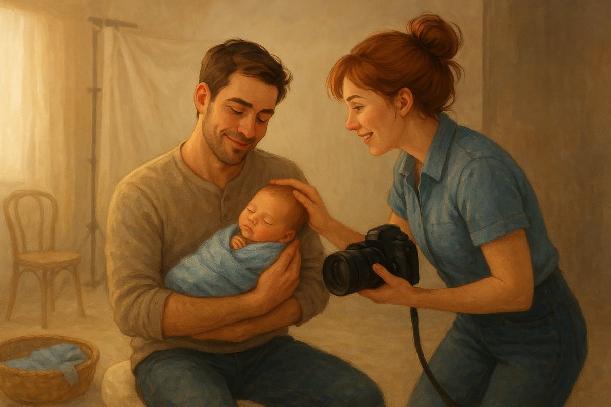 Expert Tips for a Successful Dad and Newborn Photoshoot