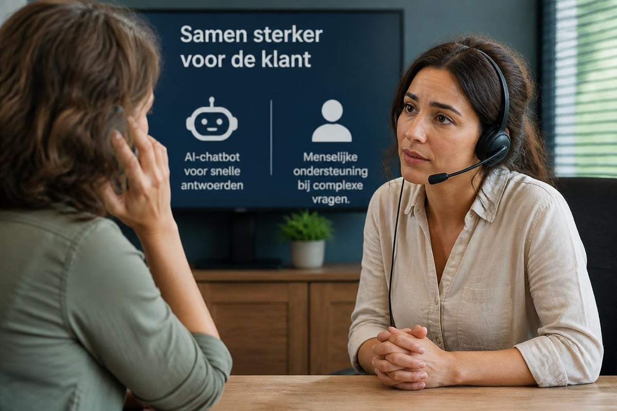 AI en menselijke customer care samenwerking