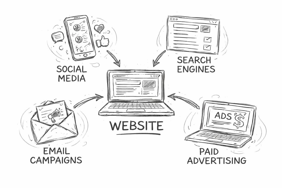 Digital marketing channels integration
