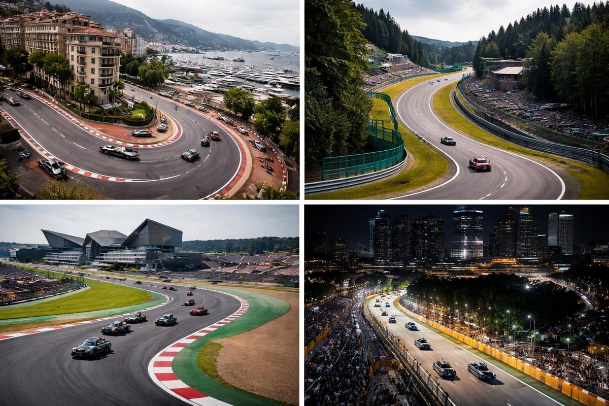 F1 circuit map characteristics