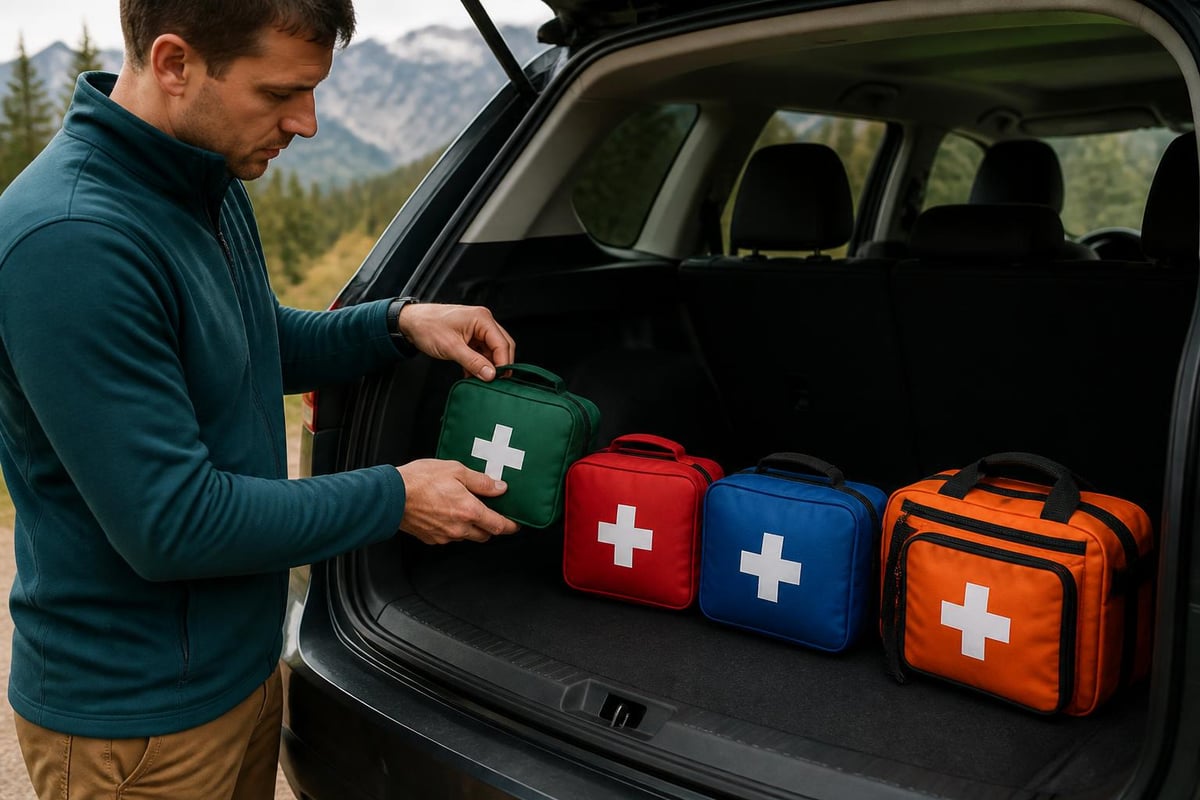 First aid kit organization by use case