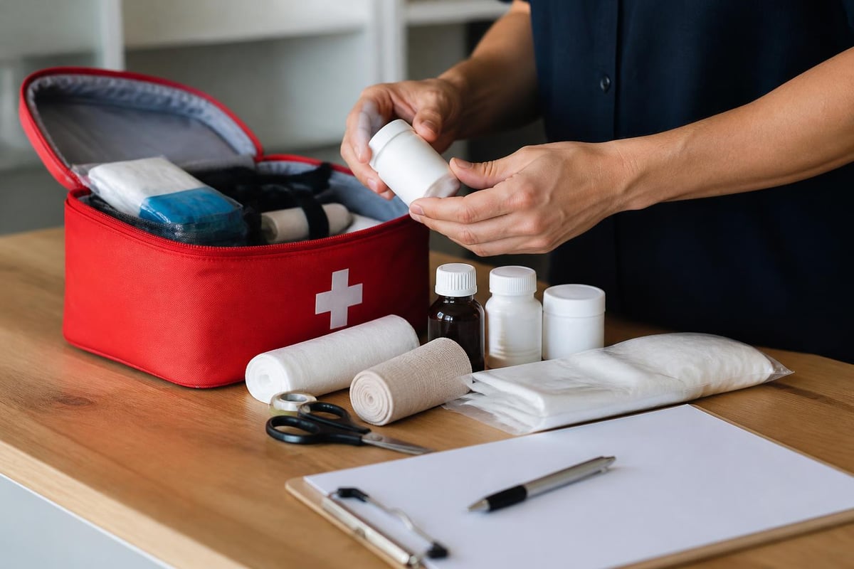 First aid kit maintenance workflow