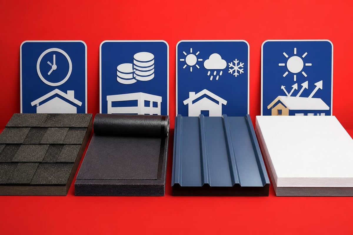 Roofing material comparison chart
