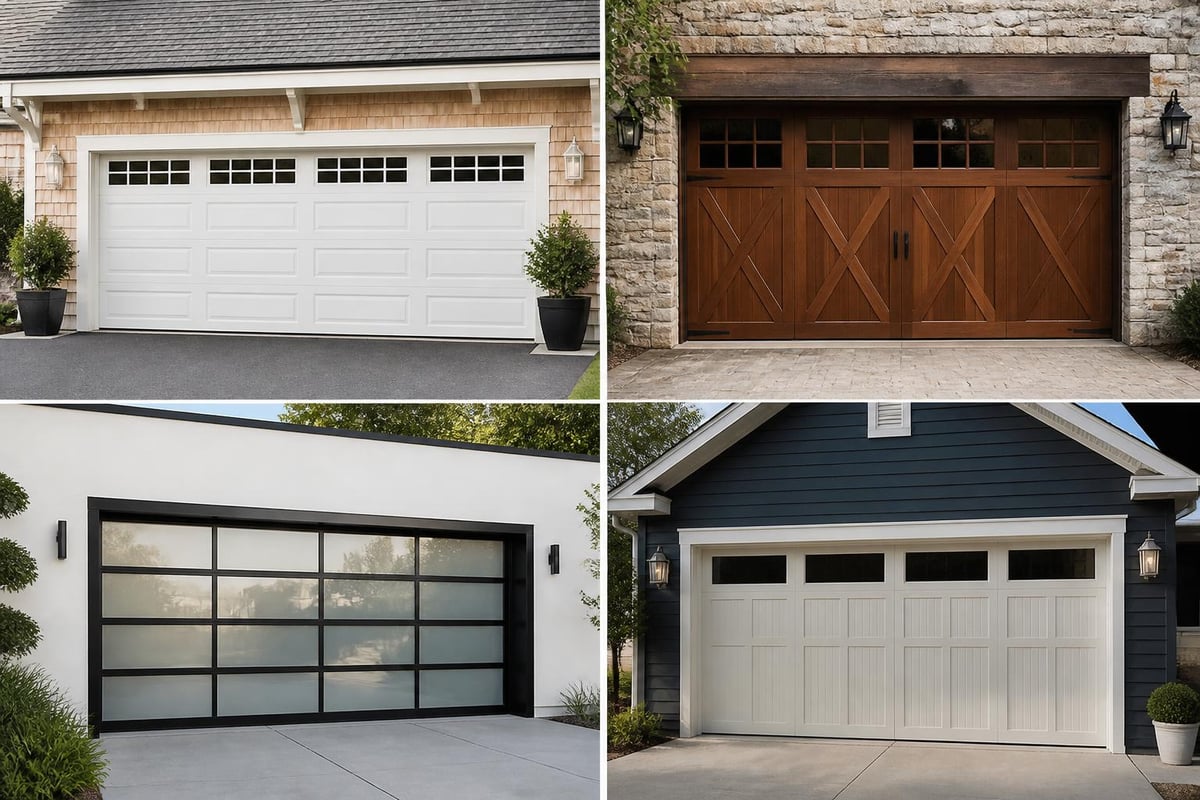 Garage door styles comparison