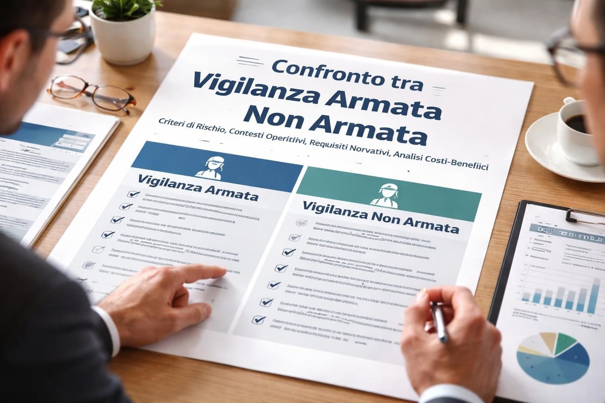 Confronto servizi vigilanza armata e non armata