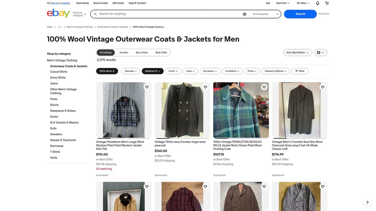 7 Must-Have Vintage Jackets Men Will Love in 2026 - 7. Wool Peacoat