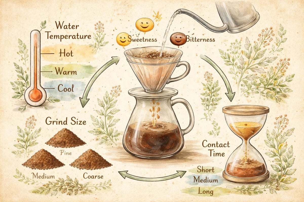 Coffee extraction chemistry