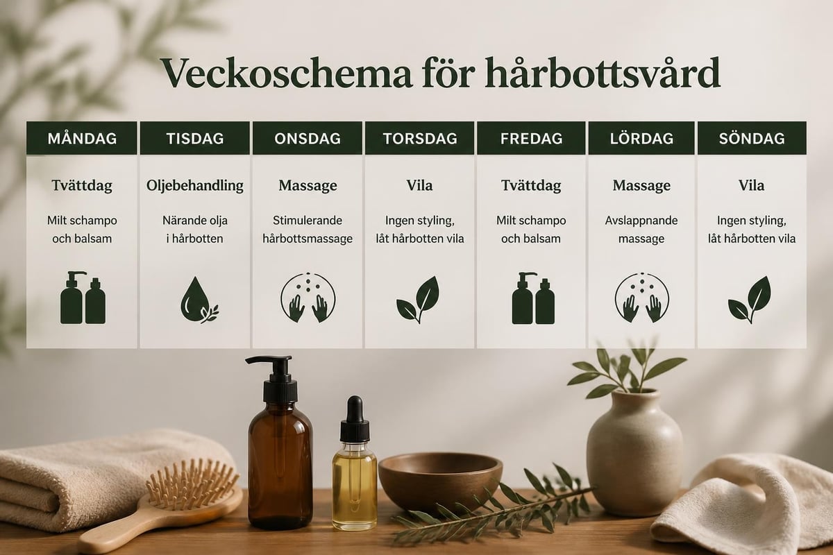 Hårvårdsrutin steg för steg