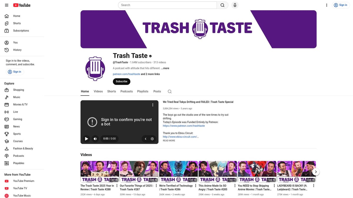 YouTube Podcasts List: 10 Must-Hear Shows for 2026 - Trash Taste