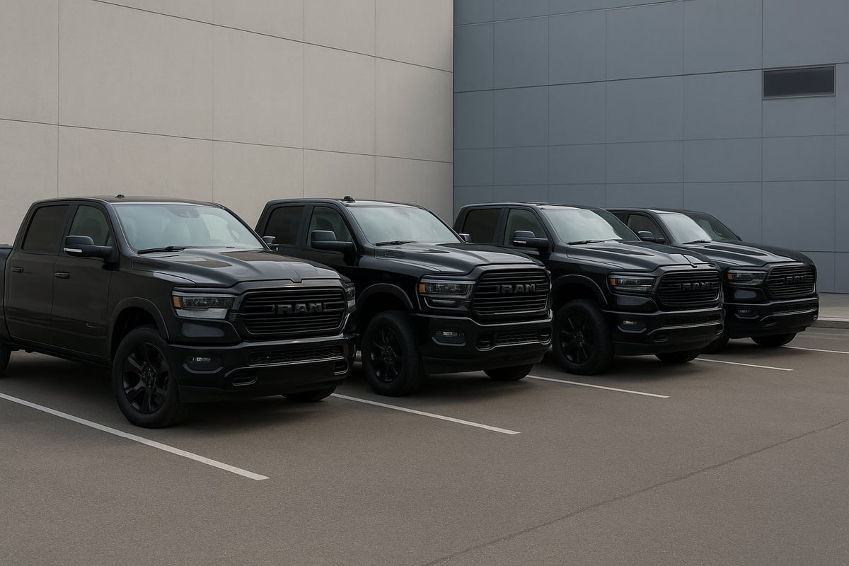 Les Modèles Dodge Ram Noir en 2026 : Versions et Finitions