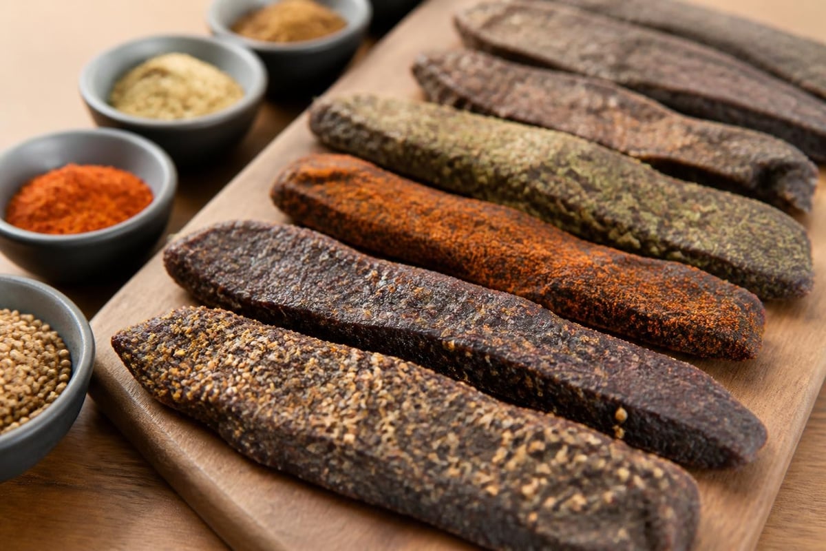 Biltong flavour profiles