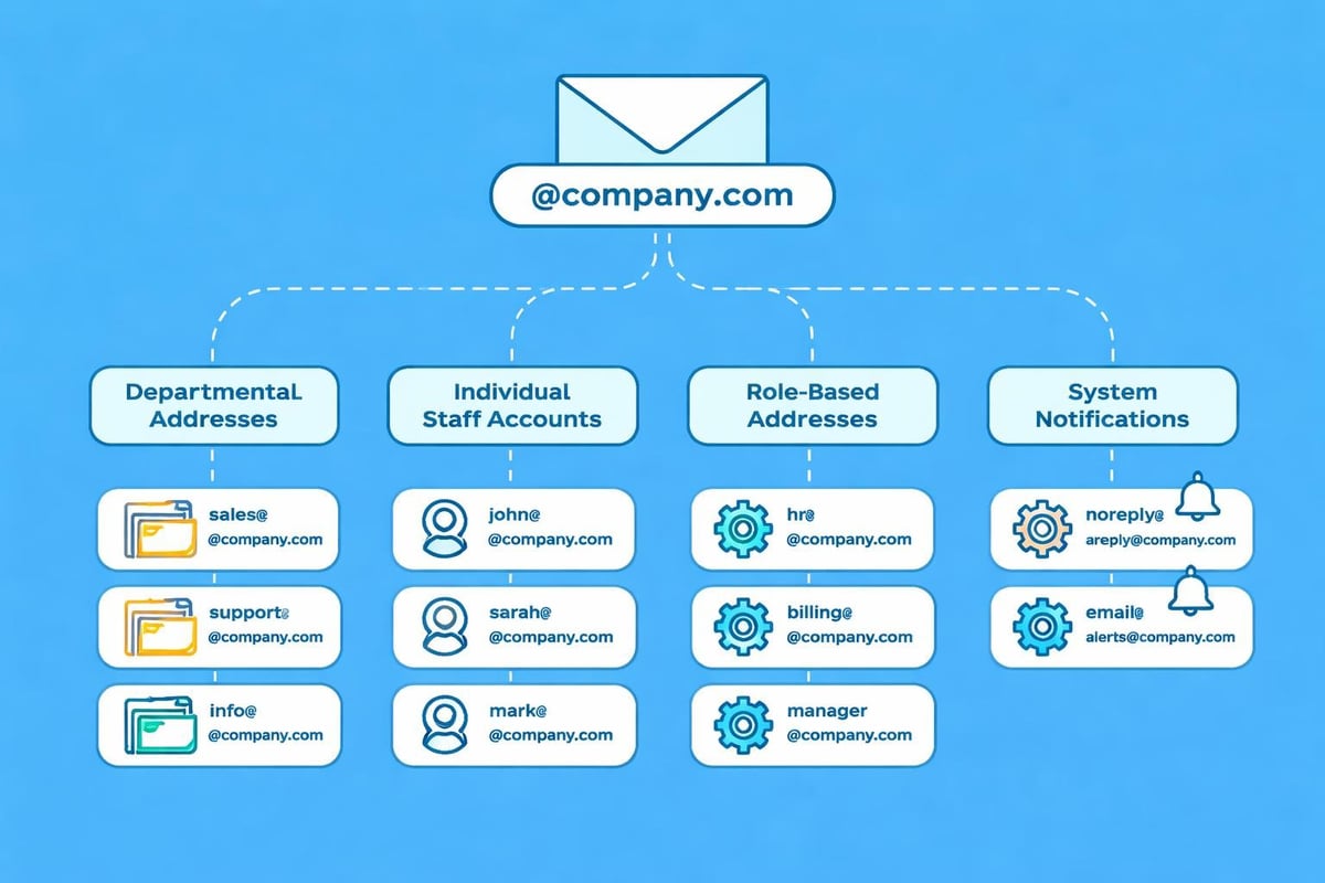 Email account structure planning