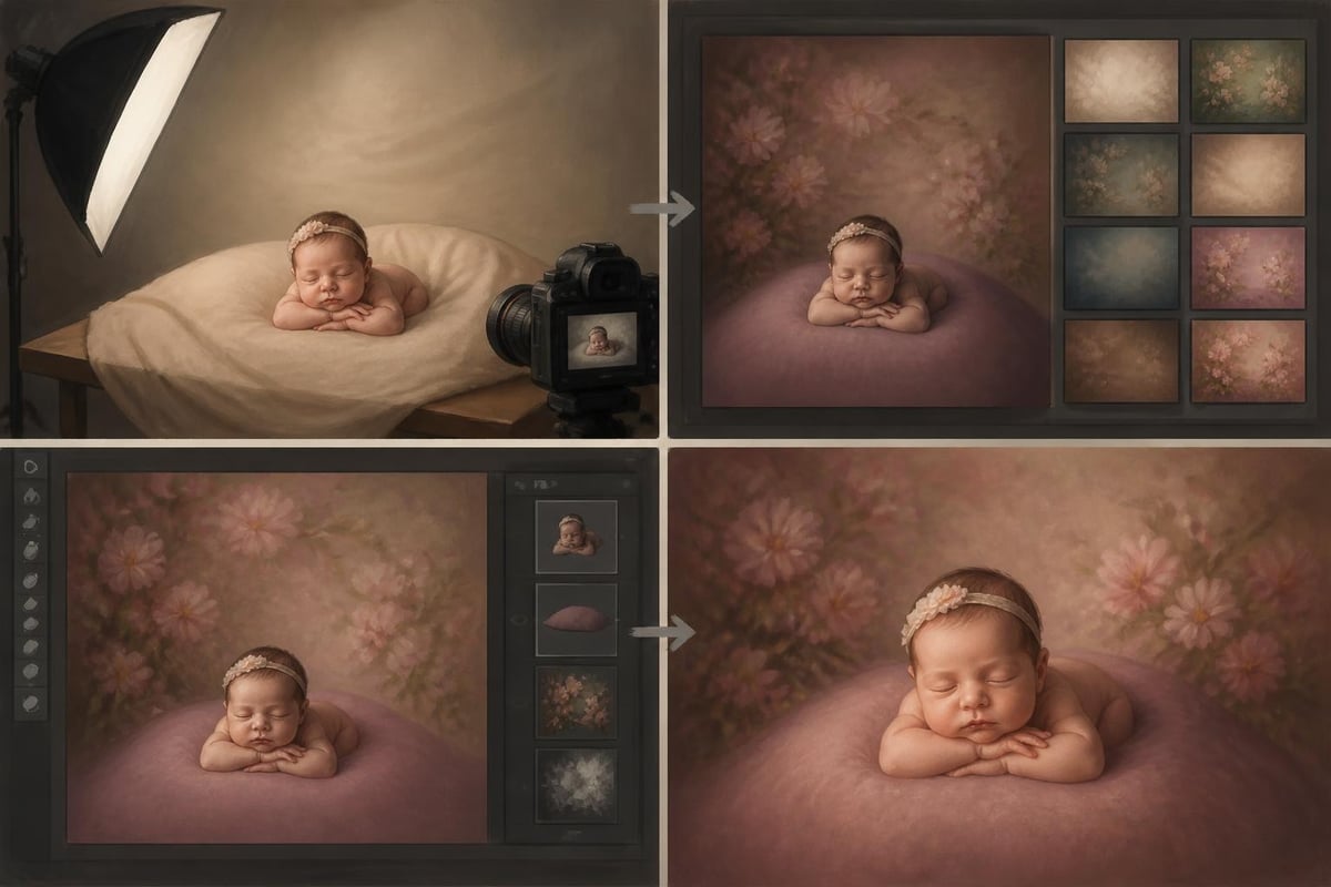 Digital backdrop workflow