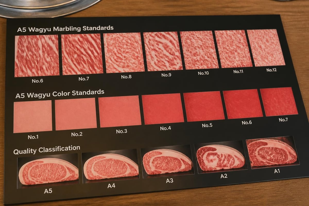 Japanese beef grading system