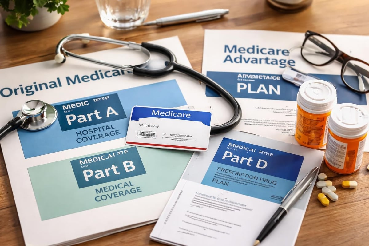 Medicare Insurance Near Me: Your Local Coverage Guide 2026 1 Medicare parts A, B, C, and D coverage components