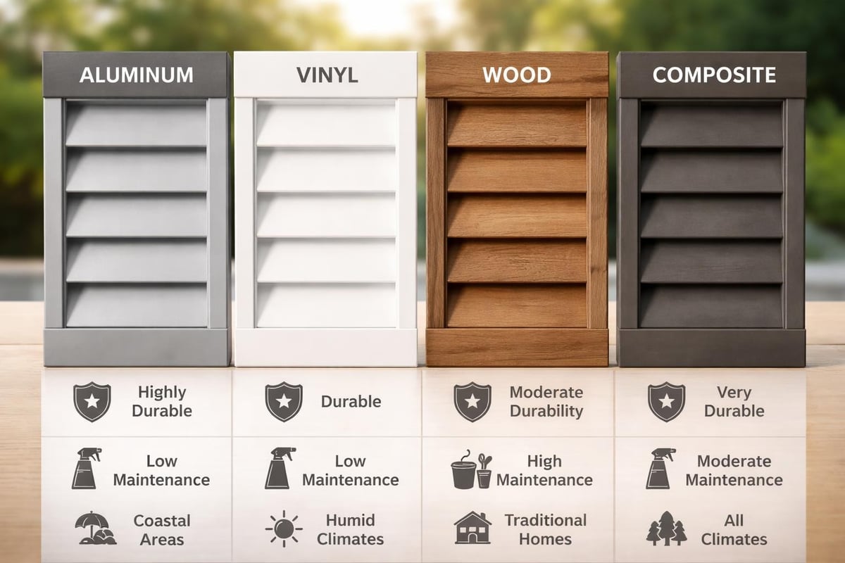Louver kit material comparison