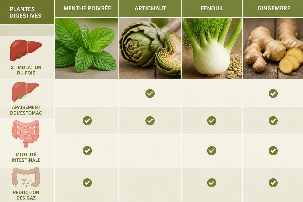 Plant properties comparison