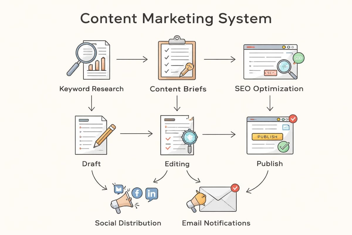 Content publishing workflow