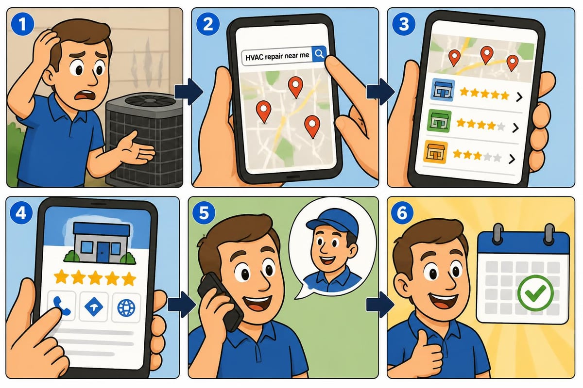 HVAC customer search journey
