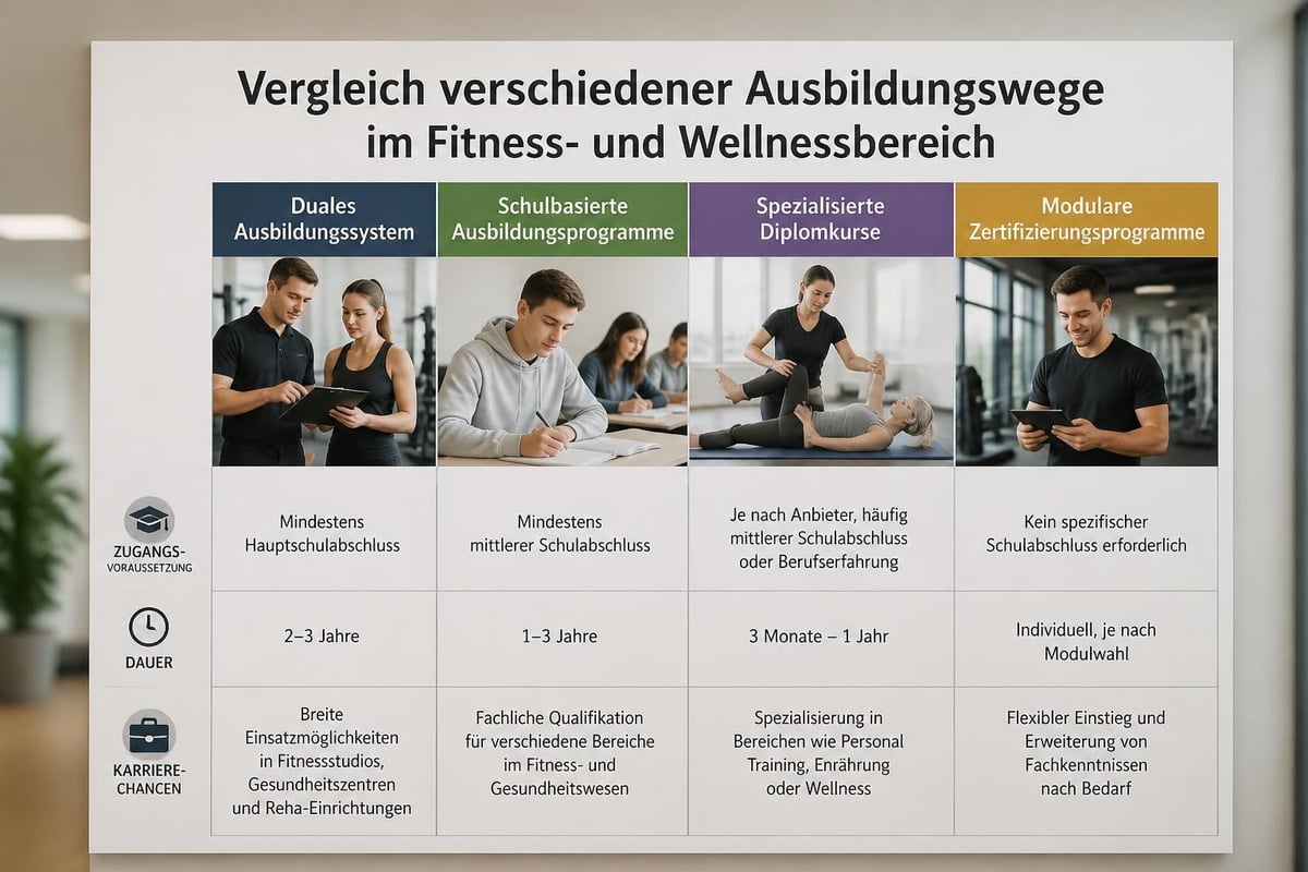 Ausbildungswege Vergleich